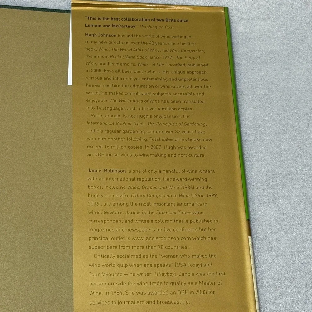 The World Atlas of Wine 6th Ed Hugh Johnson Jancis Robinson HC DJ 2007